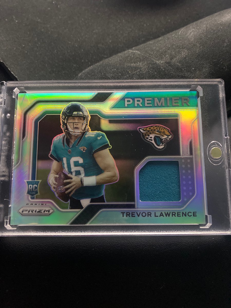 BellsproutDooj's tweet photo. All must go! 

PWE $1.25
BMWT $4.25
“Claim” underneath post to claim

Sale ends 11/25
Venmo &amp; PayPal

Trevor Lawrence Premier RC Relic 
$10 https://t.co/iePWwk6mTK