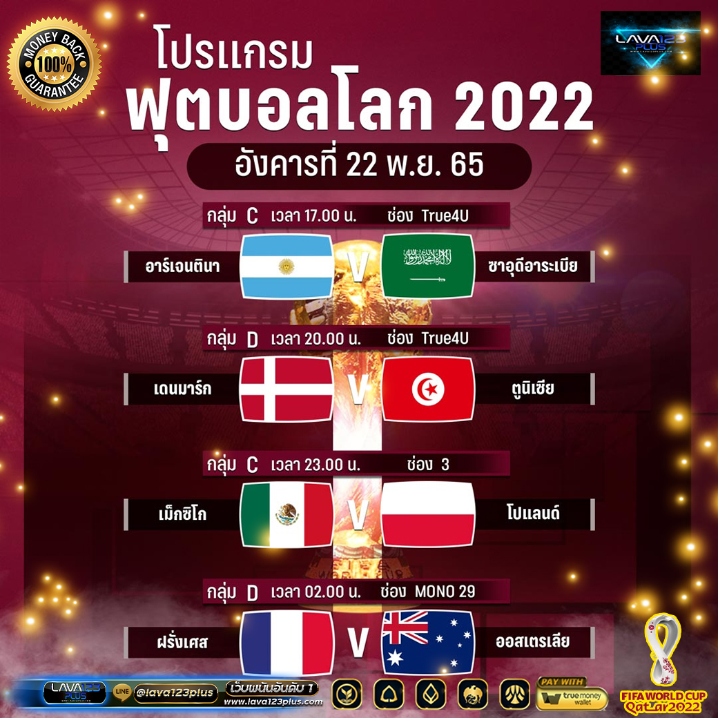 📢 โปรแกรมฟุตบอลโลก 2022 วันที่ 22 พ.ย. 65⚽

👑ติดตามข่าว โปรแกรม และผลการแข่งขันฟุตบอลโลก 2022 ได้ที่  bit.ly/3OxIAc4
#ฟุตบอลโลก2022 #โปรแกรมฟุตบอลโลก2022 #FIFAWorldCup2022 #FIFAUncovered #ฟุตบอล