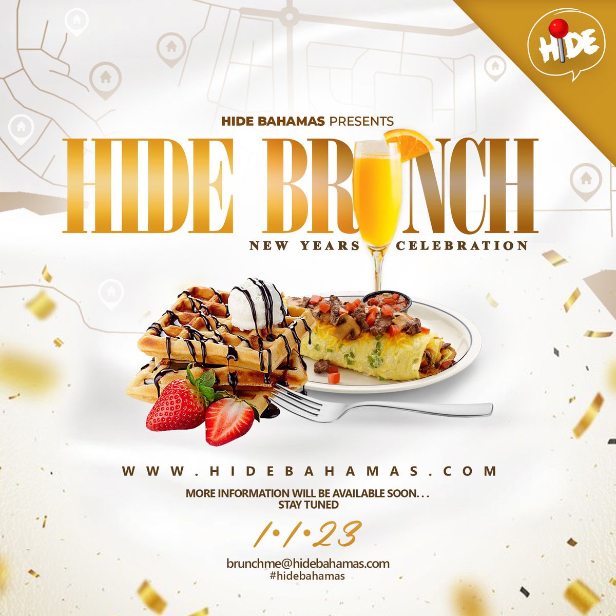 djignitelive's tweet photo. Weβre back with another lit event! π₯
Hide presents HIDE BRUNCH (New Years Edition) β¨
Join us: SUNDAY JANUARY 1st, 2023 ππ₯π₯π₯
#HideBahamas #HideBrunch #NewYearsCelebration #BahamasBrunch #BrunchMe #BahamasNewYears https://t.co/w75YRGqNqG