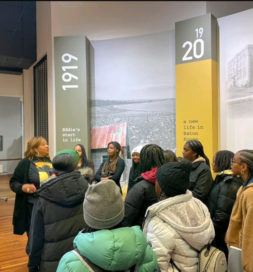 ETayStew's tweet photo. Long Beach Unified School District HBCU Tour! Black History, Black Culture, Black Joy, Black Excellence! Thank you Grambling State University for a wonderful first day❣️
@jbaker000 
#ProudtobeLBUSD 
#GramFam https://t.co/2EsK3bolT8