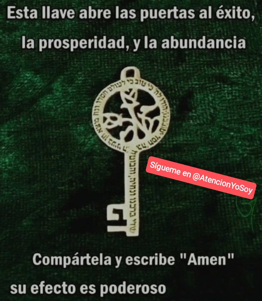 🙏✨💫🌞Tip Abundancia🌞💫✨🙏

La llave de la Abundancia.

*Regálame un Hola si me lees*