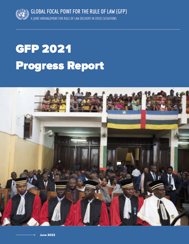 UN_OROLSI's tweet photo. The #GlobalFocalPoint 2021 Progress Report is available!
Established in 2012 by the Secretary-General, the #GFP is a joint arrangement for Rule of Law delivery in crisis situations co-chaired by @UNPeacekeeping and @UNDP.
Read the report here 👇https://t.co/LkuO7JXNoF https://t.co/vRhLmeWUu5