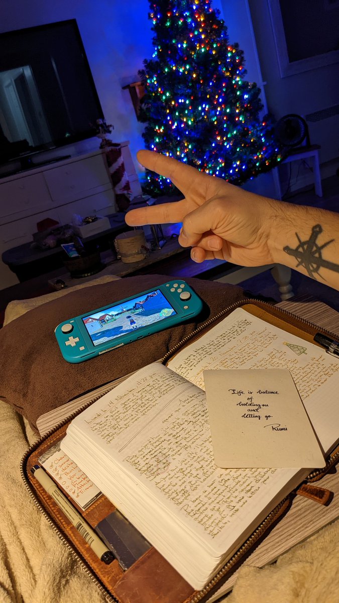 There's life in the old man still! 😋 Now for 6 weeks of chillin'.... doctor's orders! 🤣 Thanks for all the well wishes guys! ❤️ #pokemom #journaling #diary #PokemonScarletViolet #Christmas