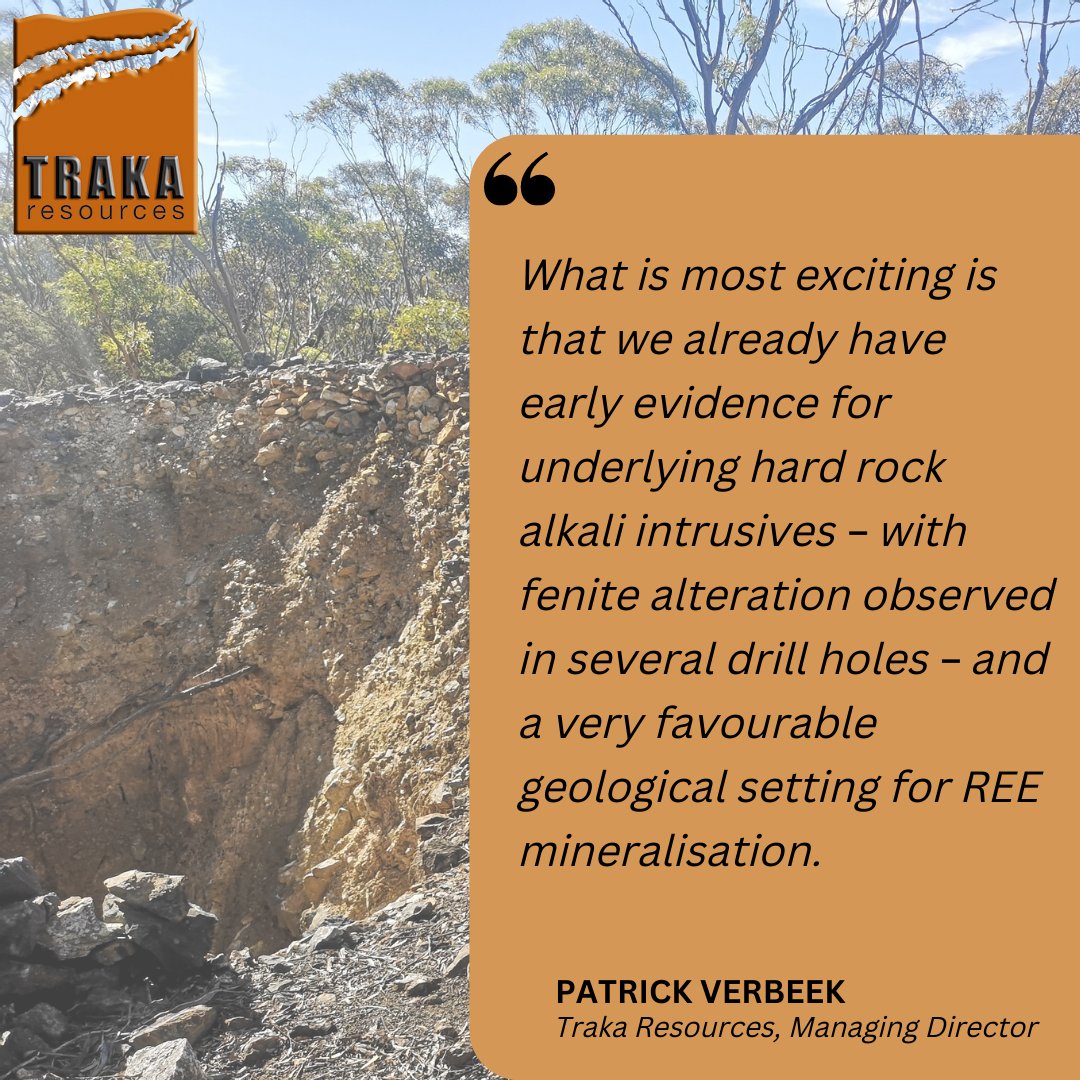 TrakaResources's tweet photo. #Traka Resources is pleased to advise that significant #RareEarth Element anomalism has been detected in auger #geochemical samples collected from the Company’s Mt Cattlin Gold-Copper Project in WA.

https://t.co/HhfuSouogD

#TKL #REE #MtCattlin #gold #copper #exploration https://t.co/gsNq0wLrep