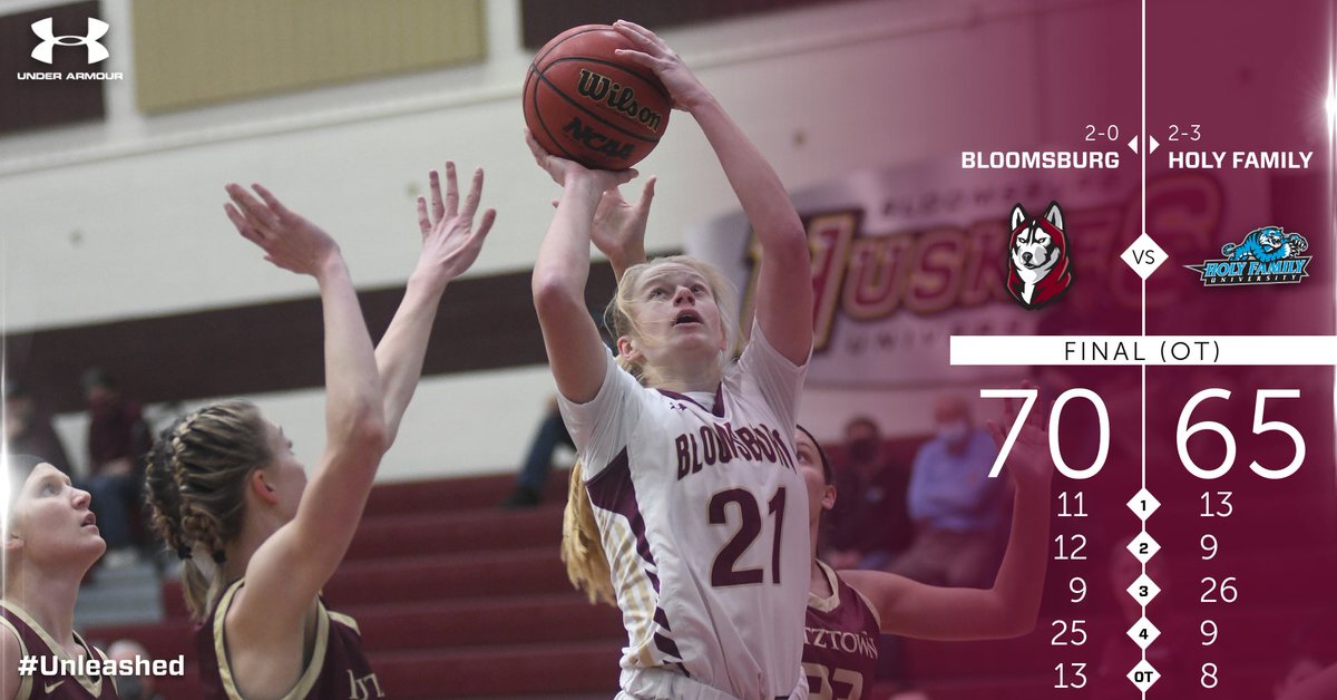 GoBUHuskies's tweet photo. WHAT A GAME! @buwbb_huskies win a 70-65 OVERTIME THRILLER over Holy Family! Katie Starr led the team with 16pt, 11 rbs, and 3 steals! Full recap/stats/highlights to come! 

#unleashed #InstantClassic https://t.co/9YjkFzpXLI