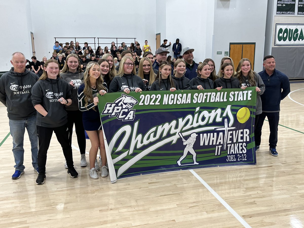 2022 NCISAA 3A Softball State Champions! We had a blast reliving last season and celebrating <a href="/hpcasoftball/">hpcasoftball</a> with championship rings tonight! Congrats to all the players and coaches!