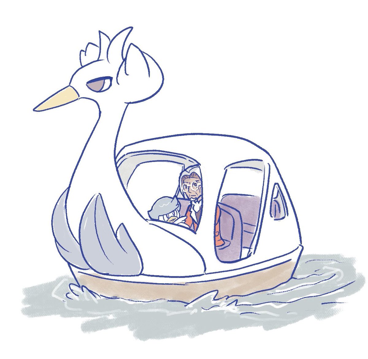1boy pokemon (creature) male focus water jacket riding riding pokemon  illustration images