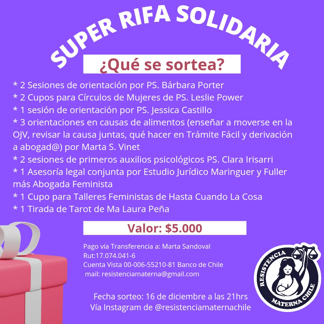 MaternaSantiago's tweet photo. Queridas compañeras aquí estamos una vez más apañando a una madre y sus 2 hijos.
Tenemos tremendos premios del #TODASJUNTAS!
Son momentos difíciles para muchas y entre nosotras nos apañamos! https://t.co/NM2UuM5Nc5