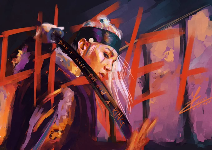 Reply or QRT with your most liked artwork! I think mine was this one?  