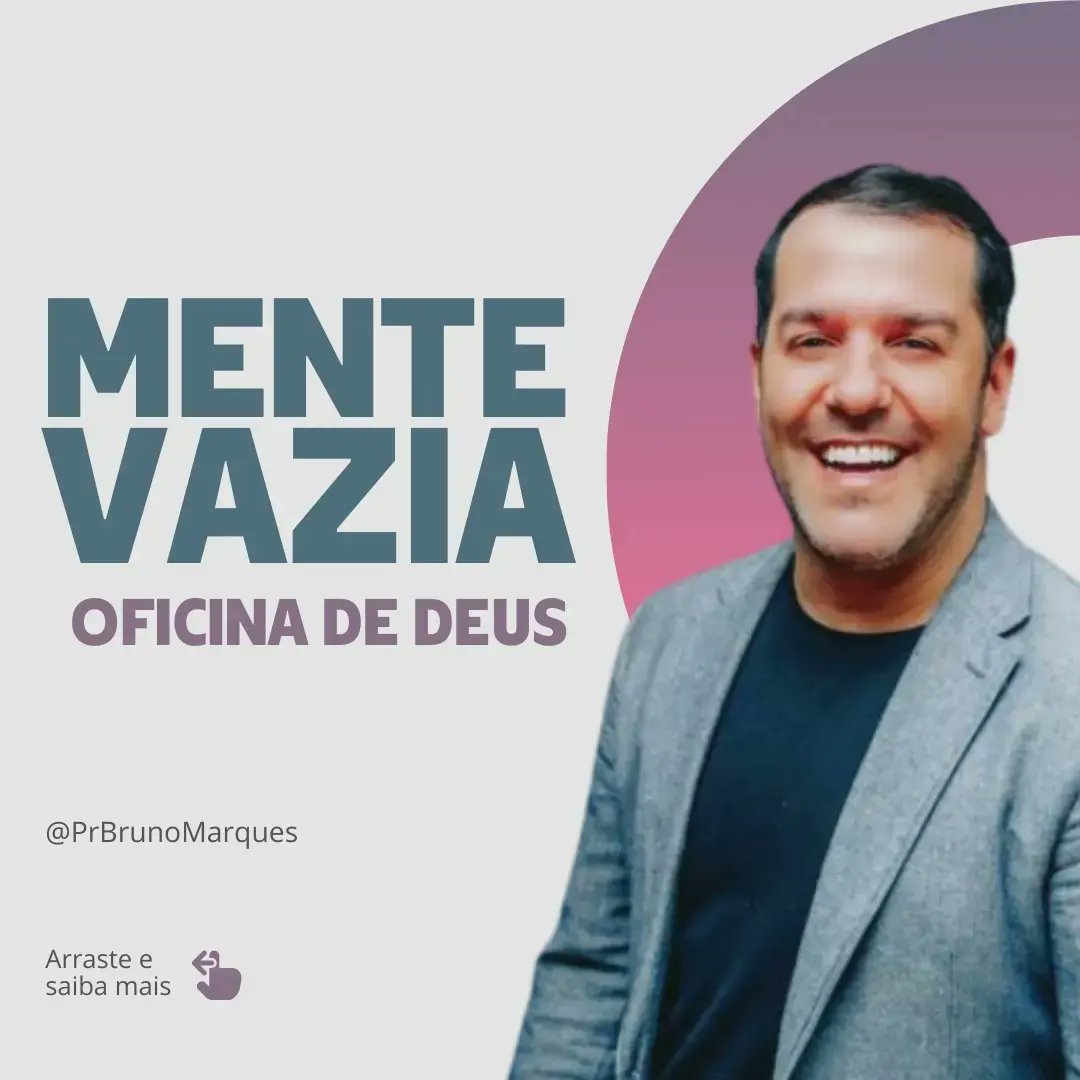 PrBrunoMarques's tweet photo. Mente vazia, oficina de Deus https://t.co/vUpiECb3vl