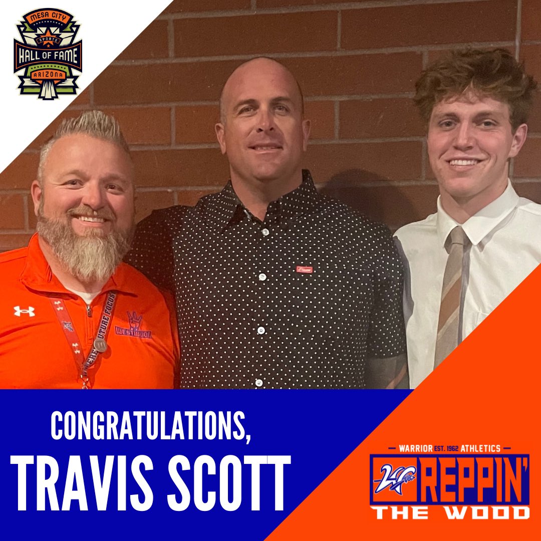 Congratulations to Mesa Sports Hall of Fame inductee and <a href="/tearemupww62/">Westwood High School</a> alum Travis Scott (<a href="/tsdevil64/">Travis Scott</a>) for joining the ranks of other Mesa legends! War Eagle Travis! #repthewood