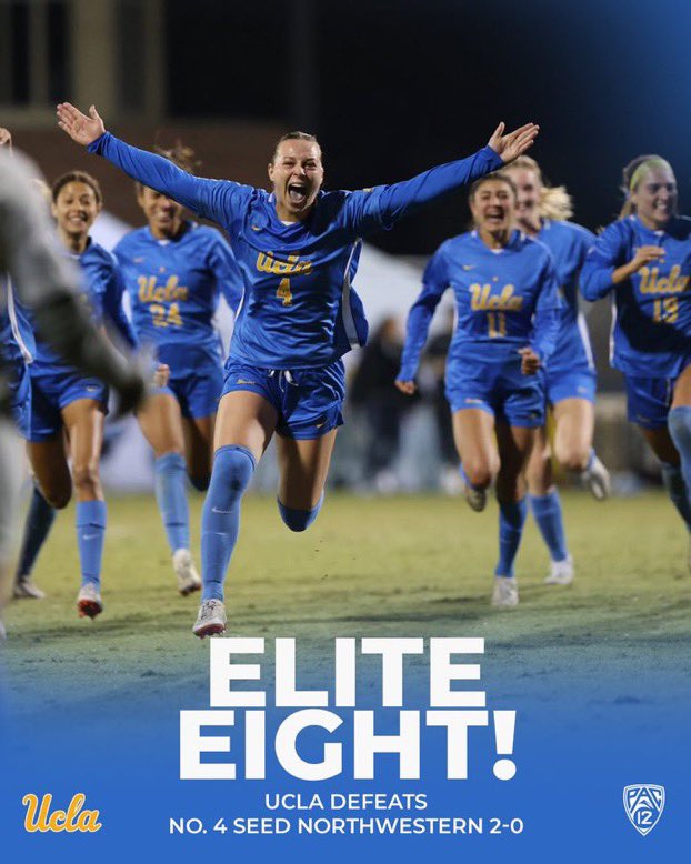 UCLAWSoccer's tweet photo. UCLA is one of just two schools with both soccer teams still alive in the @NCAASoccer tournament! 

🤝 @UCLAMSoccer 

#GoBruins | @pac12 https://t.co/0vMzx97WYk