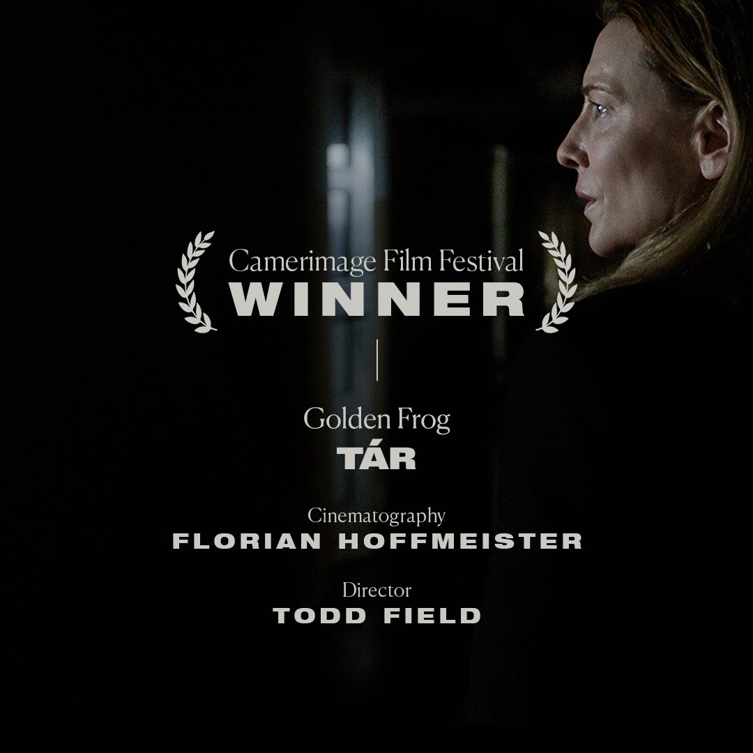 #TÁR wins the Golden Frog at the Camerimage Film Festival.