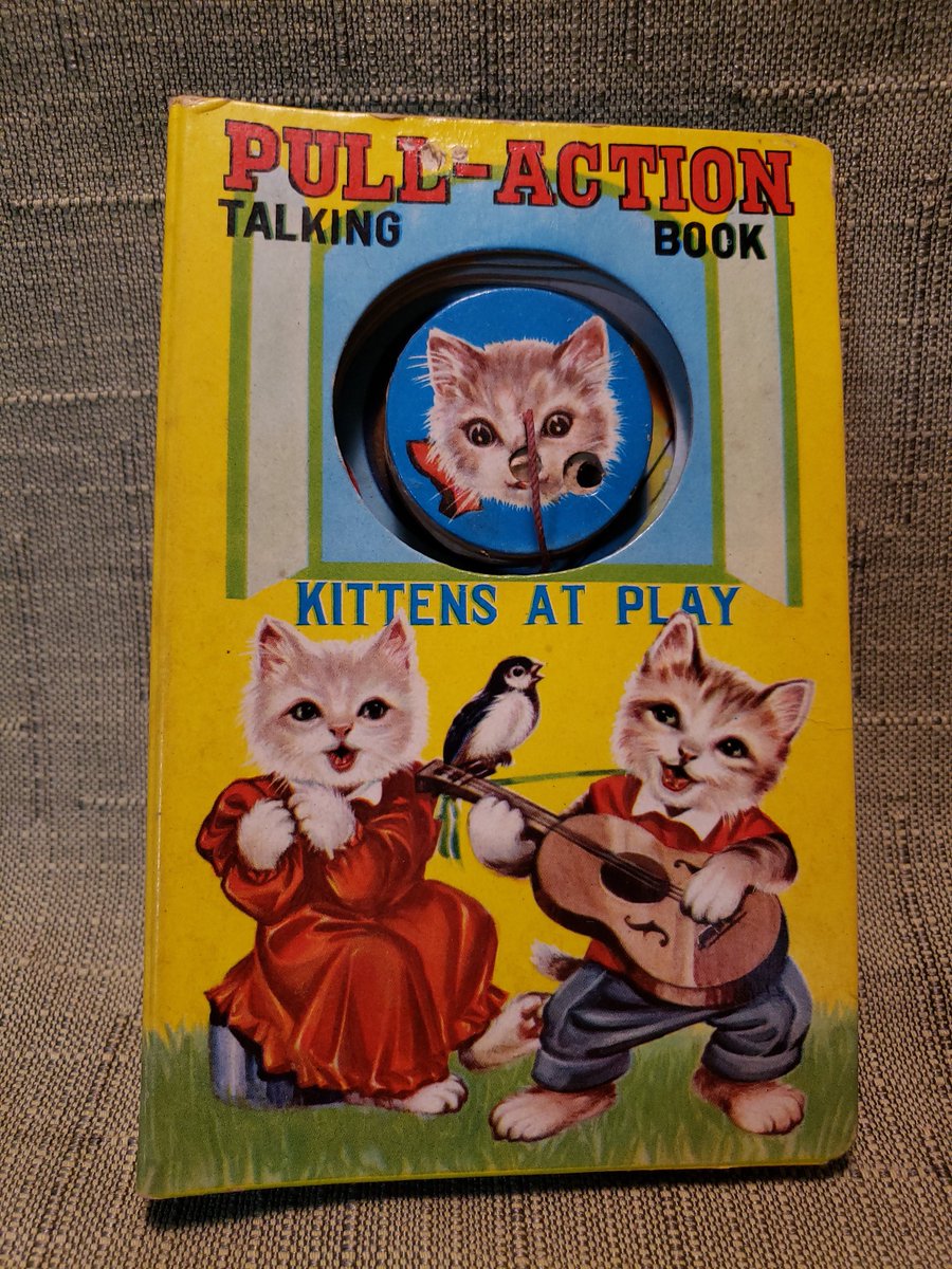 atticesoterica's tweet photo. Vintage Pull Action Talking Book Play Time, Kittens At Play With Pull String And Squeaks Sounds, Made In Japan https://t.co/2KQnRvYYEo #Curios #Etsy #Collectibles #AtticEsoterica #BestOffer #Antiques #Vintage #KittensAtPlay https://t.co/OGMxSKdY2X