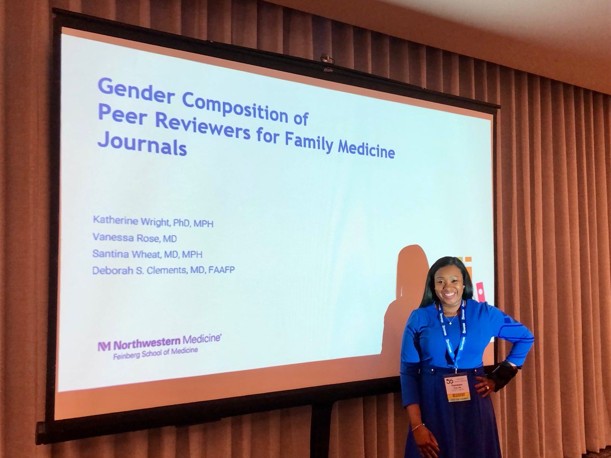 NUFSM Family Medicine (@nufsmfammed) on Twitter photo Our final presentation at <a href="/NAPCRG/">NAPCRG</a> today! Thanks to those who attended:
Gender Composition of Peer Reviewers for Family Medicine Journals
<a href="/NMFM_LakeForest/">Northwestern Family Medicine Lake Forest</a> <a href="/tinawheat/">Santina Wheat,MD,MPH (she/her)</a> <a href="/thewrightkaty/">Katy Wright</a> <a href="/kanfamdoc/">Deborah Clements MD</a> Our final presentation at <a href="/NAPCRG/">NAPCRG</a> today! Thanks to those who attended:
Gender Composition of Peer Reviewers for Family Medicine Journals
<a href="/NMFM_LakeForest/">Northwestern Family Medicine Lake Forest</a> <a href="/tinawheat/">Santina Wheat,MD,MPH (she/her)</a> <a href="/thewrightkaty/">Katy Wright</a> <a href="/kanfamdoc/">Deborah Clements MD</a>