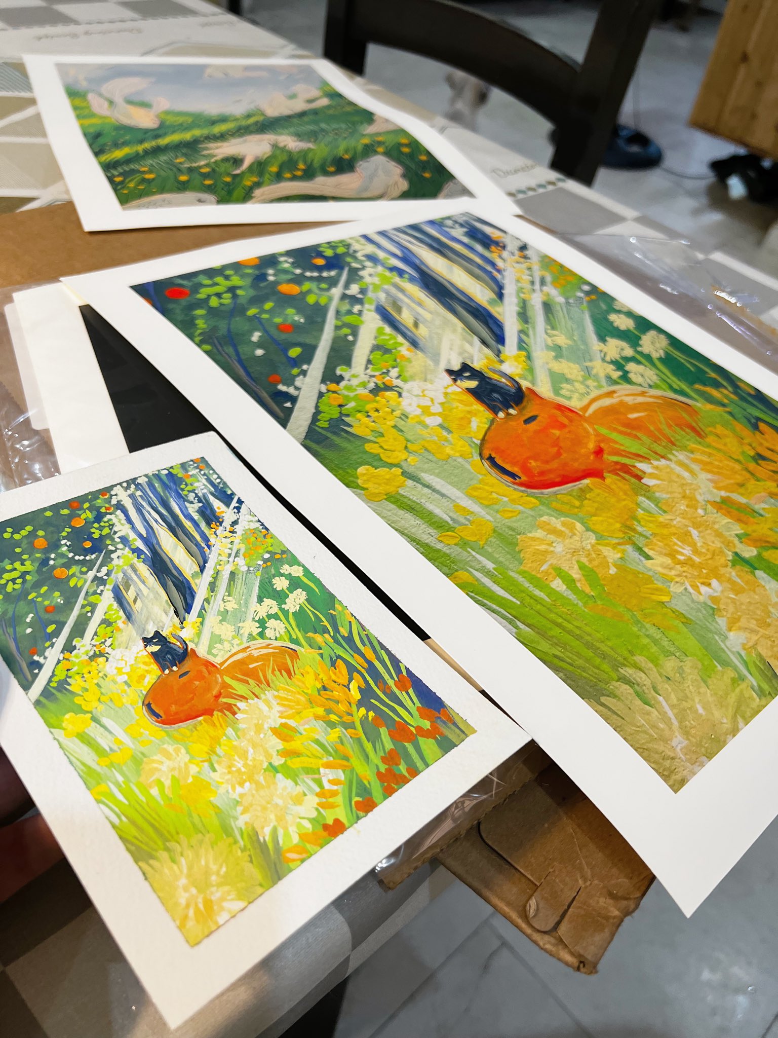 titsay 𓆏 on Twitter "original painting vs print 🤩 https//t.co