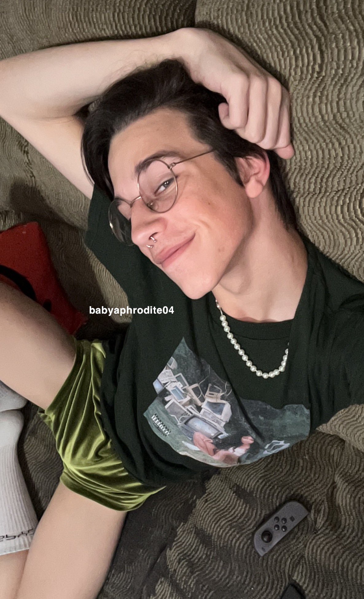 joey :) on Twitter: "wearing my new green shorts from @juanvenchy for