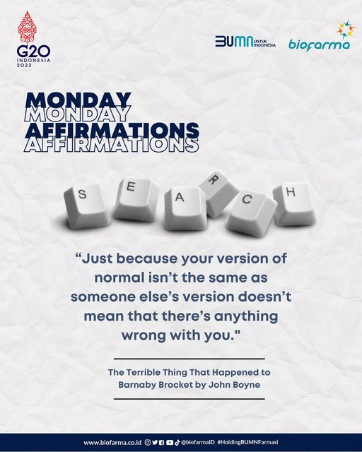 biofarmaID's tweet photo. Semangat beraktivitas di pekan yang baru, Tetap menjadi versi terbaikmu dan jangan pernah ragu dengan segala kemampuan yang ada pada dirimu.
#bioquotes #biofarmaid #mondaymotivation https://t.co/7U1sgA5pQn
