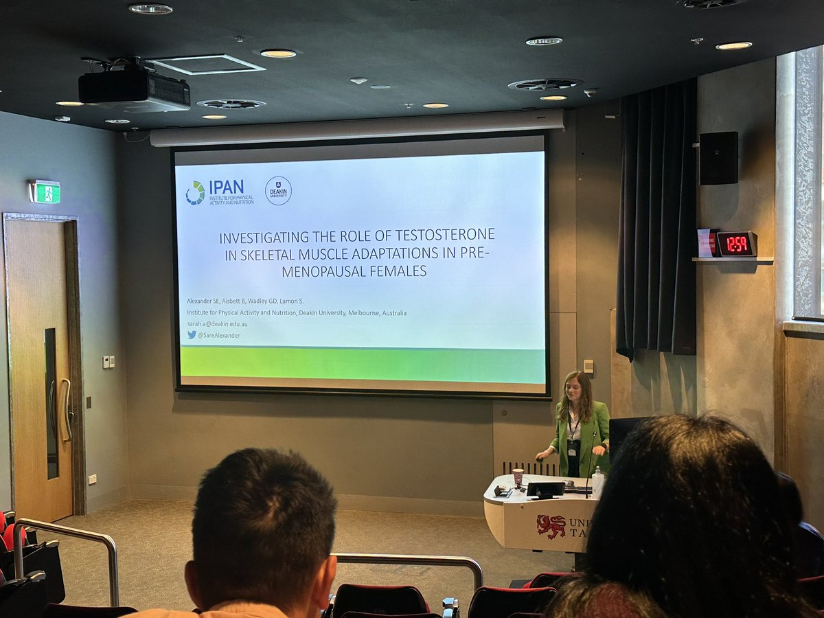 John H Nguyen (@johnhvnguyen) on Twitter photo Nice talk by <a href="/SareAlexander/">Sarah Alexander</a>! Testosterone and resistance training in pre-menopausal females #AuPS2022 <a href="/AuPhysiolSoc/">Australian Physiological Society</a> Nice talk by <a href="/SareAlexander/">Sarah Alexander</a>! Testosterone and resistance training in pre-menopausal females #AuPS2022 <a href="/AuPhysiolSoc/">Australian Physiological Society</a>