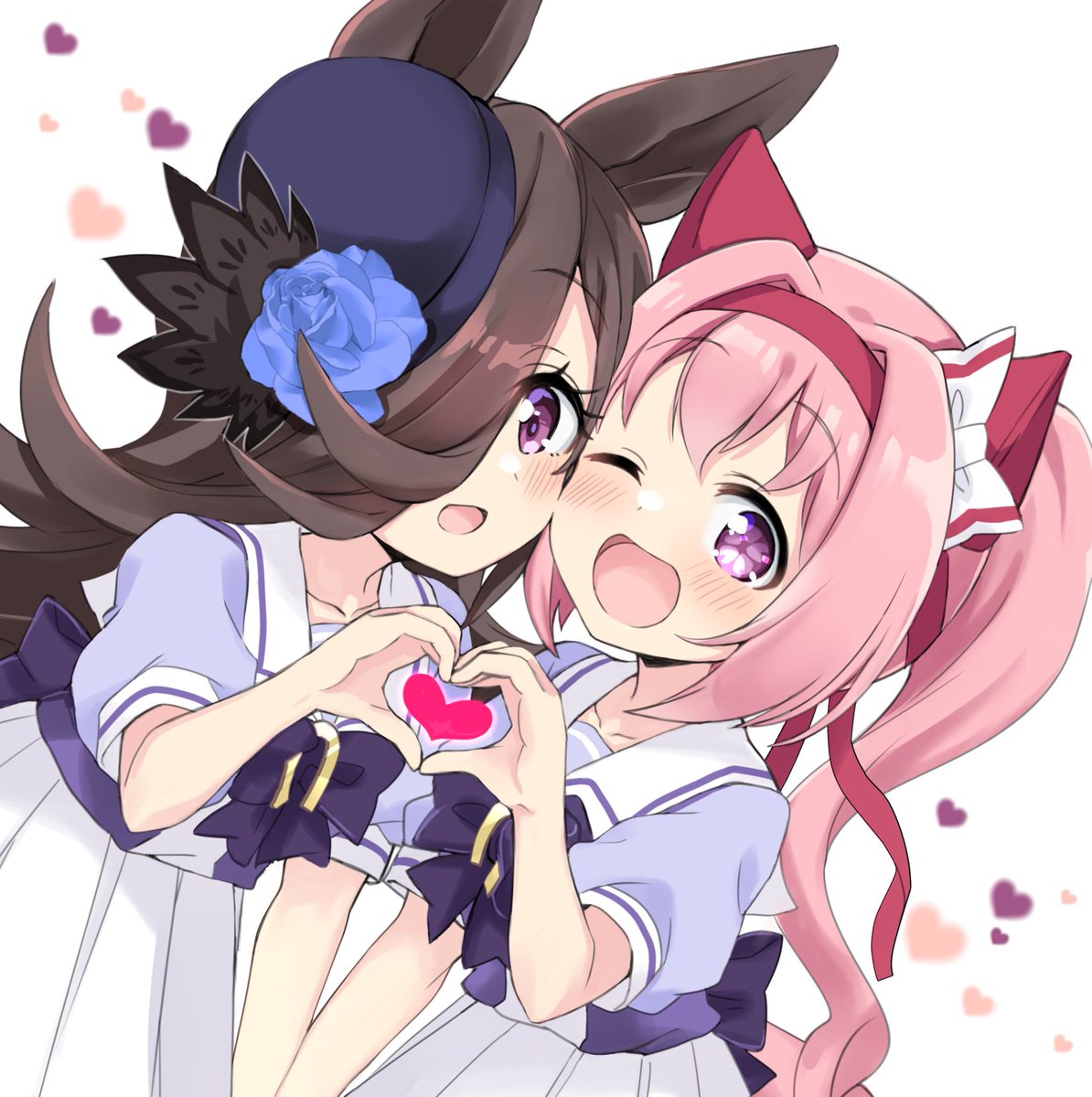 ウマ娘「なかよしウラライス #ウマ娘 」|ひづき夜宵🎀💜のイラスト