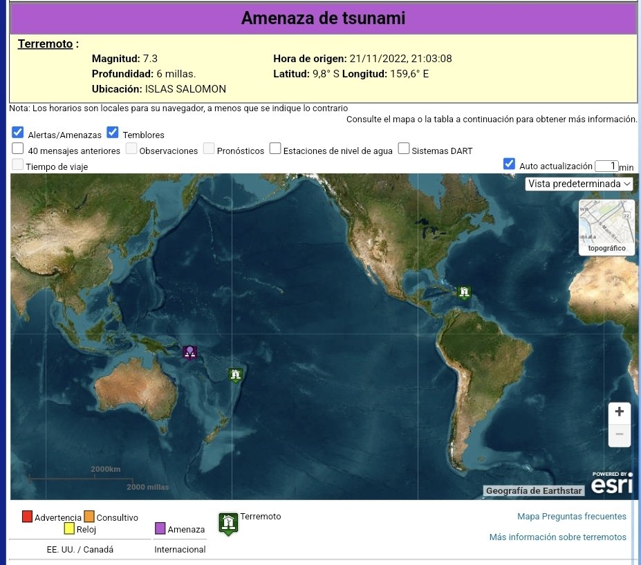 GeoTerra6's tweet photo. El gatillo se accionó con un terremoto en Isla Solomon.

M 7.3 - 19 km SW of Malango, Solomon Islands
2022-11-22 02:03:11 (UTC)
10.0 km depth

https://t.co/h8bdN9EWgc https://t.co/I4TeCRQNWa