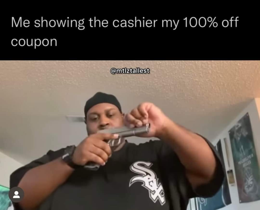 how2finesse's tweet photo. @shawnn_q @benicetojenny @mungbean69 Honestly, just go in store and show them your 100% off coupon https://t.co/vYT31IMFn2