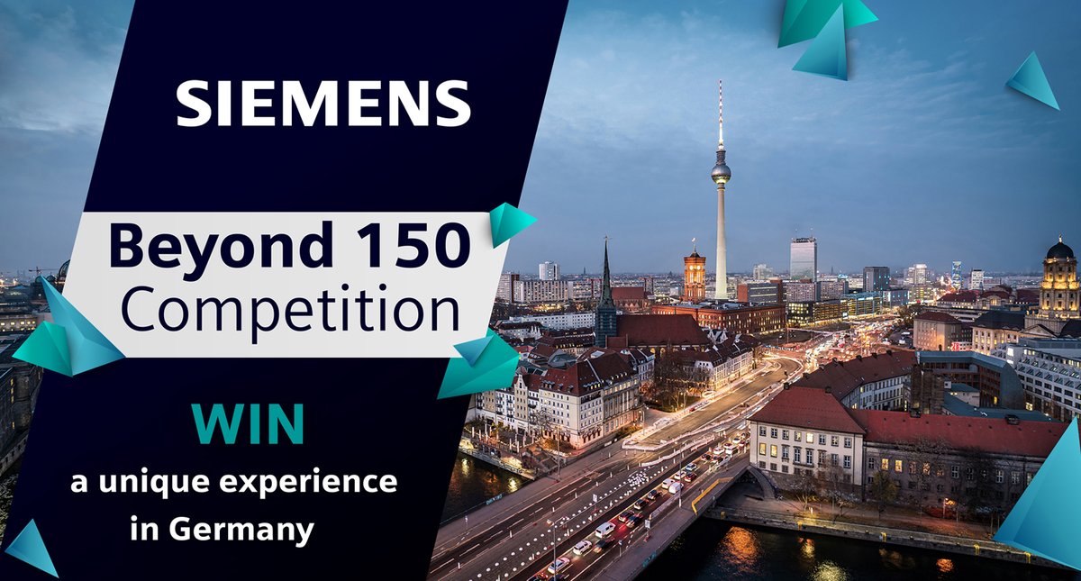Siemens_Aus's tweet photo. Our final #Beyond150 competition is here, and it’s our biggest one yet!
The lucky winners will go back to where it all began and enjoy a unique German technology travel experience, visiting Berlin, Munich and Hannover Messe 2023.
To enter, visit https://t.co/WYUUFoYfk3 https://t.co/yqlR3qdRb3