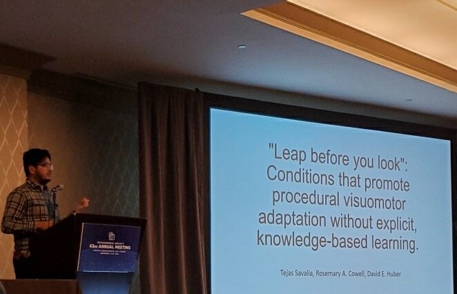 My first psych conference talk in my PhD! Presented my work assessing the need for a complex, dual learning system for motor performance. We found that under the right circumstances, a simpler, single learning system suffices.
#psynom22