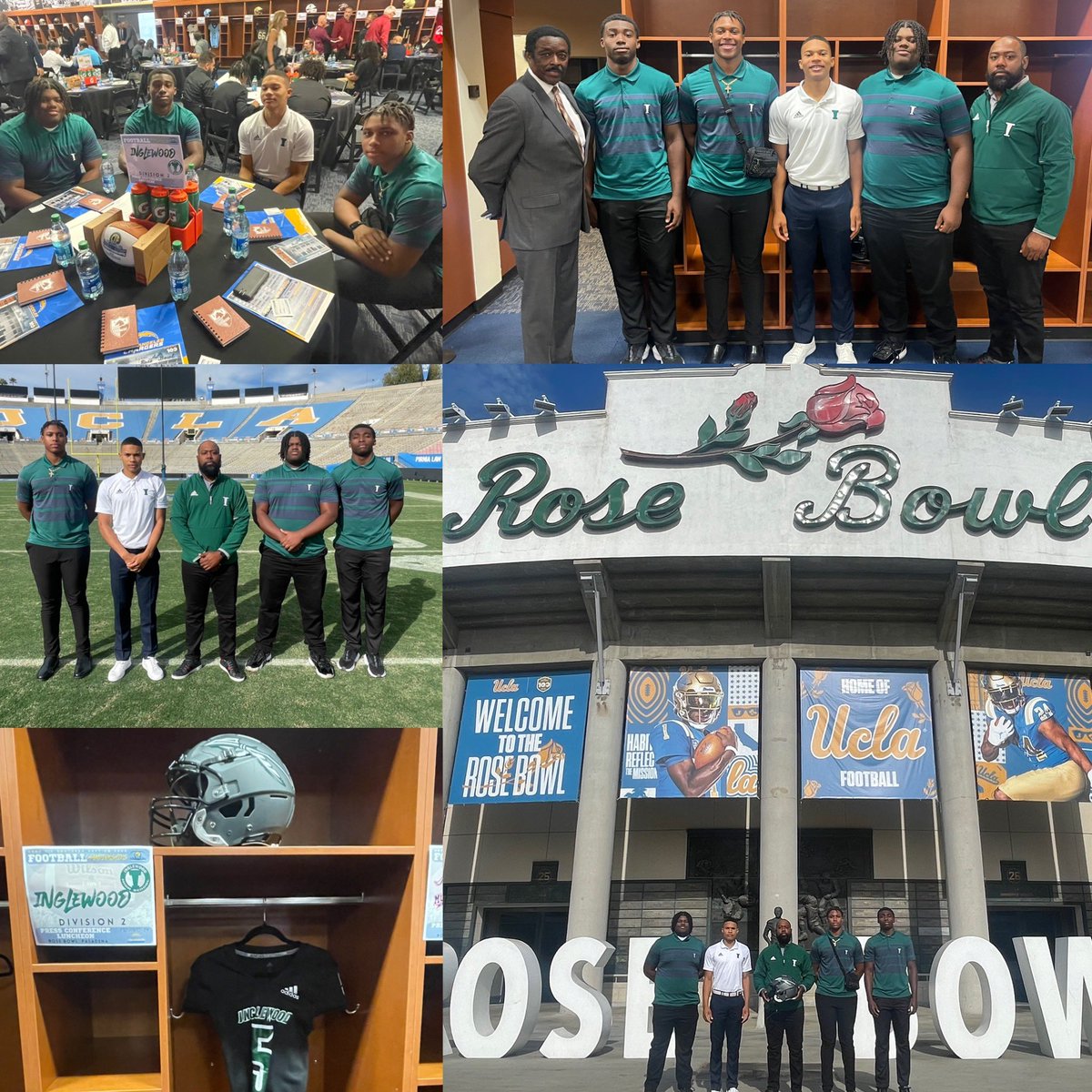 Today <a href="/InglewoodFBall/">Inglewood Football</a> was represented today at the <a href="/CIFSS/">CIF Southern Section</a> Press and Team Luncheon, by <a href="/Masonn_52/">Mason Merriwether</a> <a href="/JamariJJ2/">Jamari “JJ” Johnson</a> <a href="/HusanLongstreet/">Husan Longstreet</a> <a href="/Kenyon_Agurs/">Ken</a>.  Thanks to Jim Hill <a href="/SportsCentralLA/">Sports Central LA</a> and other media that recognized us. <a href="/breezepreps/">Breeze Varsity</a> <a href="/AABonNBC/">Navy All-American Bowl</a> <a href="/SpectrumSN/">Spectrum SportsNet</a> <a href="/latimessports/">L.A. Times Sports</a> <a href="/SBLiveCA/">California High School On SI</a> WOODUP!