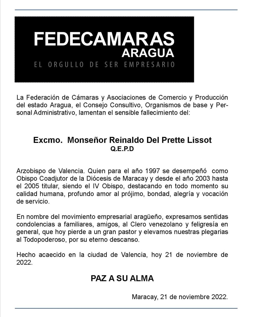 FEDECÁMARAS ARAGUA (@fedecaragua) on Twitter photo 