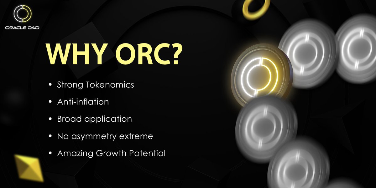 OracleDao_'s tweet photo. 𝗢𝗥𝗖❤️‍🔥 is a high potential and multifunctional🛠️ tokens.

Its constant issuance⌛ can prevent the occurrence of inflation, holders can also get rewards🎁 by staking ORC!🎊

📖𝐑𝐞𝐚𝐝 𝐦𝐨𝐫𝐞: https://t.co/KYWmEAkrV8 

#PoSuM https://t.co/l2JkYA3aqQ