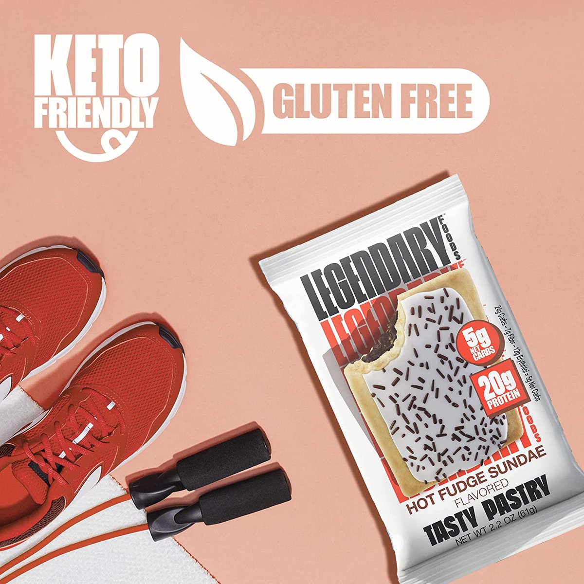 Shredded_Deals's tweet photo. Legendary Foods Protein (20g) Tasty Pastry | Low Carb gluten free | Keto Friendly | No Sugar Added | Hot Fudge (8-Pack)
Was $25.99
NOW 23% OFF!
SAVE HERE --> https://t.co/N4tKVSDCrB

#amazon #protein #snack #poptart #pastry #cleanEats #EatClean #LowCarb #glutenfree #ketogenic https://t.co/nsC6VZM0gO