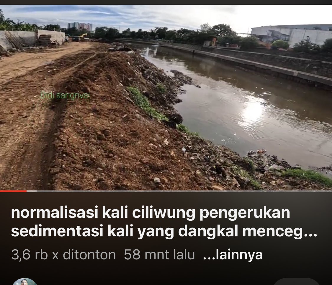 Keren, normalisasi Sungai Ciliwung pun mulai dikebut Pemprov DKI Jakarta 👌👍👍
youtu.be/dph-vMbb_kk