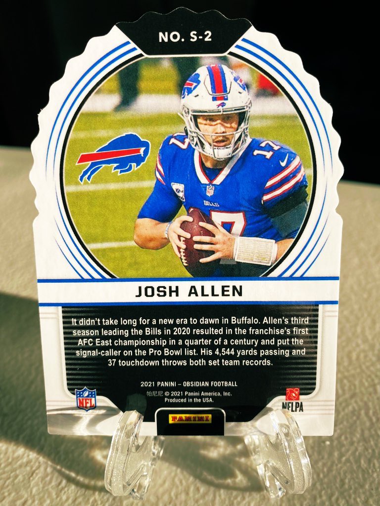 AGaggleOfKids's tweet photo. A Gaggle Of Kids Pre-Black Friday Sale!

$100 w/ BMWT for either card:

-2021 Obsidian Josh Allen Supernova White Contra Buffalo Bills SSP

-2021 Panini Obsidian Football Electric Etch Yellow Mac Jones SP (12/25) New England Patriots

#AGOK #PBFS #MacJones #JoshAllen https://t.co/P40luRR1Wp