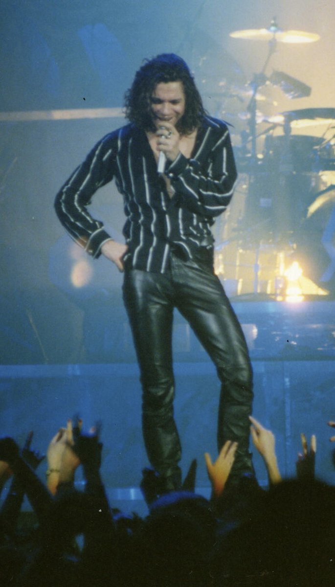 Michael was unique, a rare gem. I’ve held this photo close, but today I share it w/u. Tkn by Jeff ‘Sonny’ McGinnis, it’s one of my faves of him flirting w/the fans. I hope it makes u smile as much as it has me. #MichaelHutchence #INXS #artist #singersongwriter #rocknroll #poet