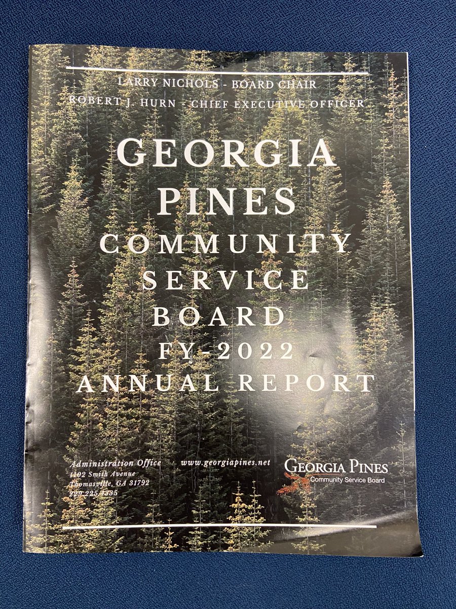 ChiefLetteney's tweet photo. Our @thomasville_pd partner in serving those with mental health needs is the Georgia Pines CSB. I was pleased to see their 2022 Annual Report highlight our Memorandum of Understanding solidifying the partnership of service to our community! @TheIACP #PathForward #OneMindCampaign https://t.co/RlJvBD0KfO