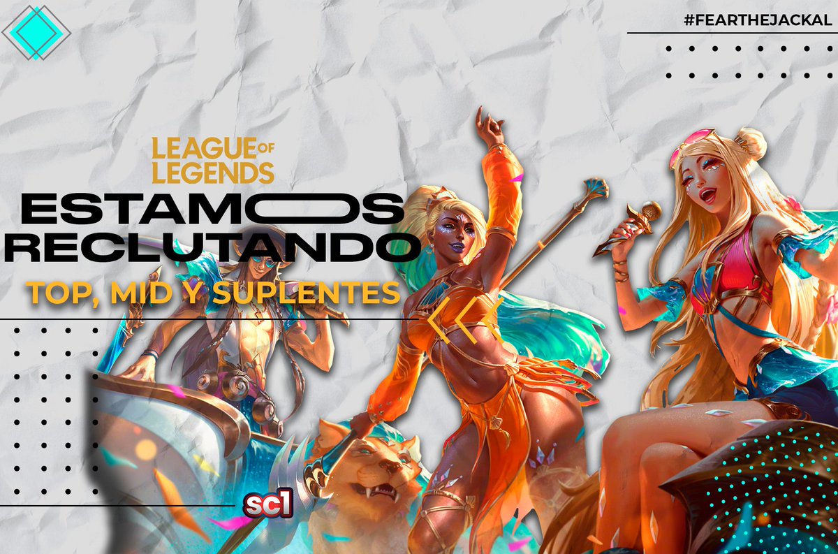 💛| R E C L U T A M I E N T O

Estamos buscando TOP, MID y suplentes para nuestras escuadras en LAN 
🖤LAN🖤
Más info DM
<a href="/BusquedaEsports/">Búsqueda Esports</a>  <a href="/EsportsBusqueda/">Búsqueda De Esports</a>
