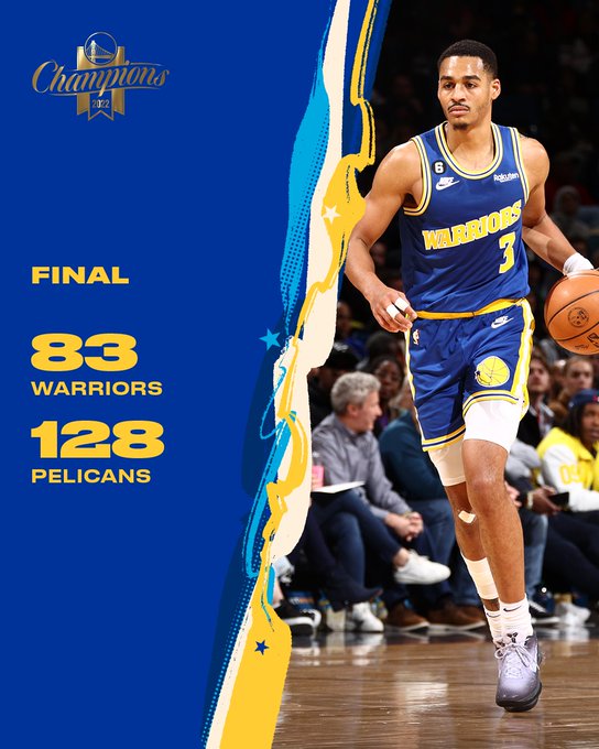 pelicans - 128 warriors - 83