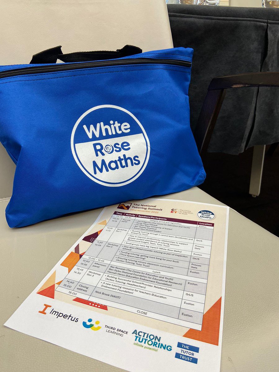 Ready for delegates at The National Tutoring Summit @30EustonSquare! 
Exciting day in store 🤩 <a href="/TheCfEY/">The Centre for Education and Youth</a> #NTSummit