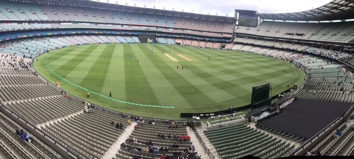 _nickfisher85's tweet photo. Went sick at work today to go to the cricket. My thinking was that there would be 80,000 people there for @CricketAus vs @ECB_cricket ODI and there was no way the boss would see me on TV #AUSvENG #Cricket #ODI #Busted #LostMyJob https://t.co/fnaqD16WsO