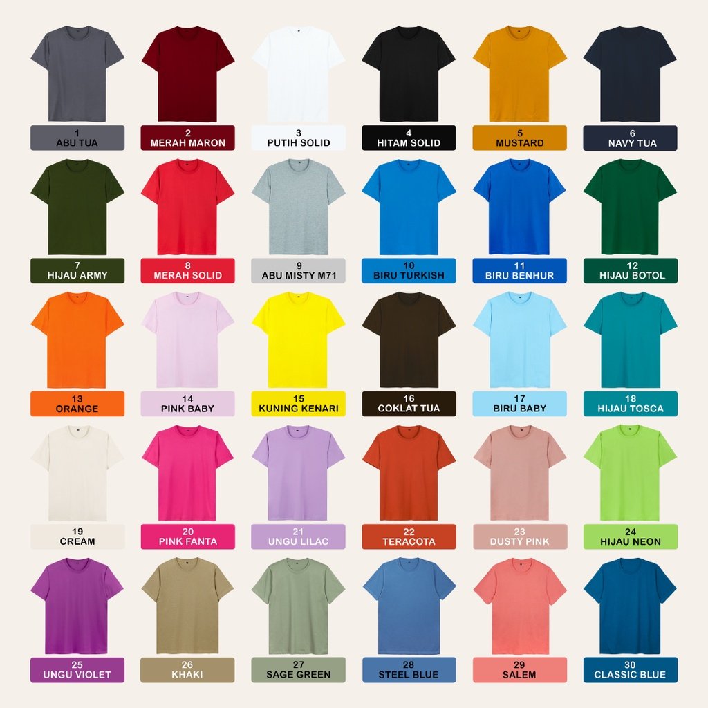 #PialaDunia2022 kaos polos cotton combed 30s mulai dri 26rb
shope.ee/30EAcKGQ0Q