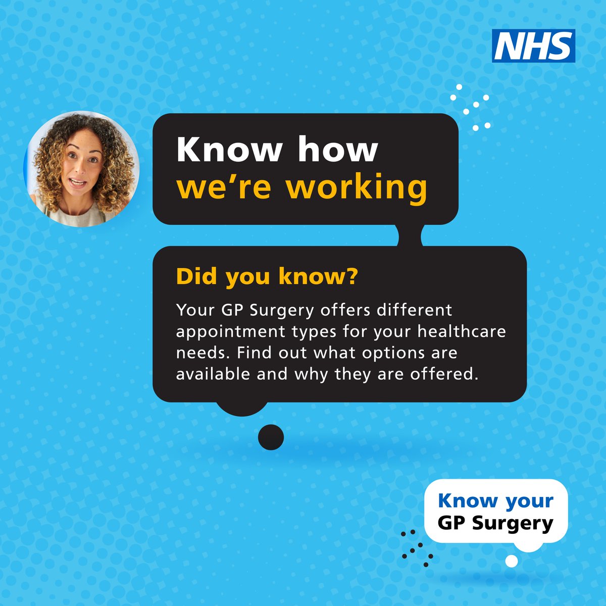 DarwinPractice's tweet photo. General Practice
How how we're working 
To explore the appointment types or to give feedback via our survey, visit our website and click on 'know how we're working'.
Click to learn more https://t.co/Zatgm1KnDS https://t.co/4p365a8qQI