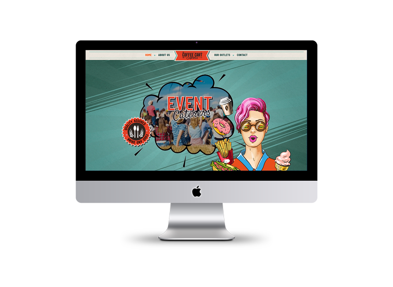 webdesign_staff's tweet photo. Pop Art inspired website for an event catering company https://t.co/WxIndBGcGt