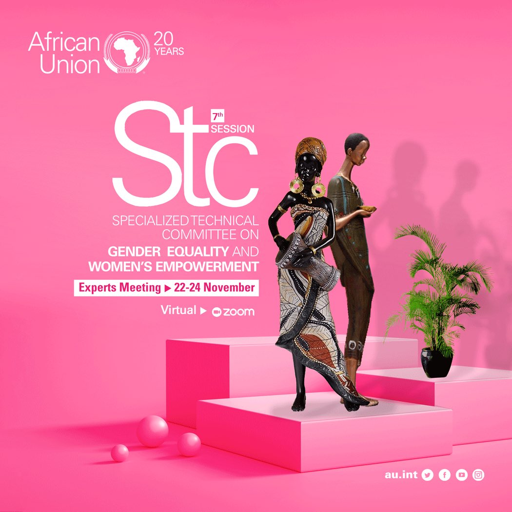 AU_WGYD's tweet photo. The 7th STC on Gender Equality & Women's Empowerment is on!
It discusses @AU_WGYD efforts to achieve #Agenda2063 by targeting equitable inclusion, advancement & development of African youth & women.
Visit our new website: https://t.co/YssuUg5kXI https://t.co/ZjGvd9kntD