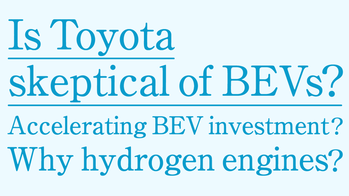 ToyotaMotorCorp's tweet photo. President Akio Toyoda gave an interview for U.S. media amid the BEV shift being a hot topic worldwide. Here are some highlights from their hour-long conversation.
#ToyotaTimes #AkioToyoda #CarbonNeutrality #BEV #GlobalToyota #HydrogenPoweredEngine
https://t.co/2ppI7sva5t https://t.co/nXxZOXMhO1