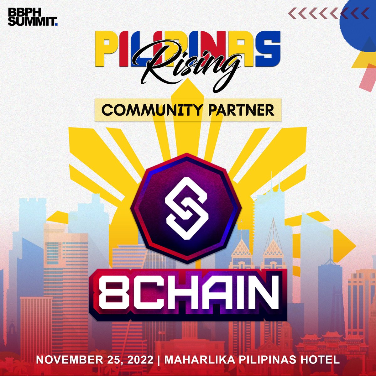 8CHAINMetaverse's tweet photo. 8CHAIN supports Bounce Back PH's mission to support SMEs and how Web3 can open new opportunities to them.🚀
20% Ticket Discount
Get it here 👉https://t.co/Cdn2765YVD
Don't forget to put "8CHAIN" as your community
See you on our booth! 🚀
#BouncebackPH #BBPHSummit2022 https://t.co/UqDCWqgGAv