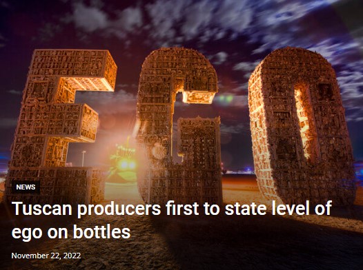 Tuscany's producers move to address 'dangerous levels of self-regard' in their wines.
fake-booze.com/news/tuscan-eg…