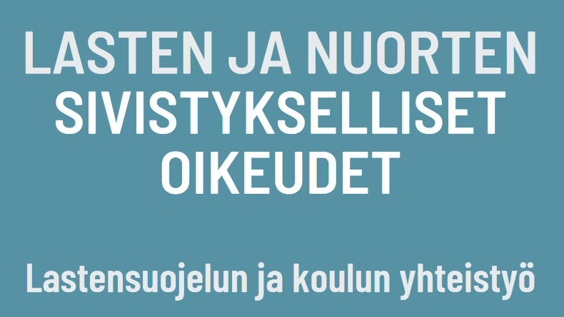 Löydätte esitteen lasten ja nuorten sivistyksellisistä oikeuksista sivultamme monnihanke.fi/materiaalit Sisältää myös Etelä-Pohjanmaan lastensuojelun ja koulun yhteisesti sopimat arvot yhteistyössään ja varomerkit tuen tarpeen huomaamiseen. #koulu #lastensuojelu #monialaisuus ❤️