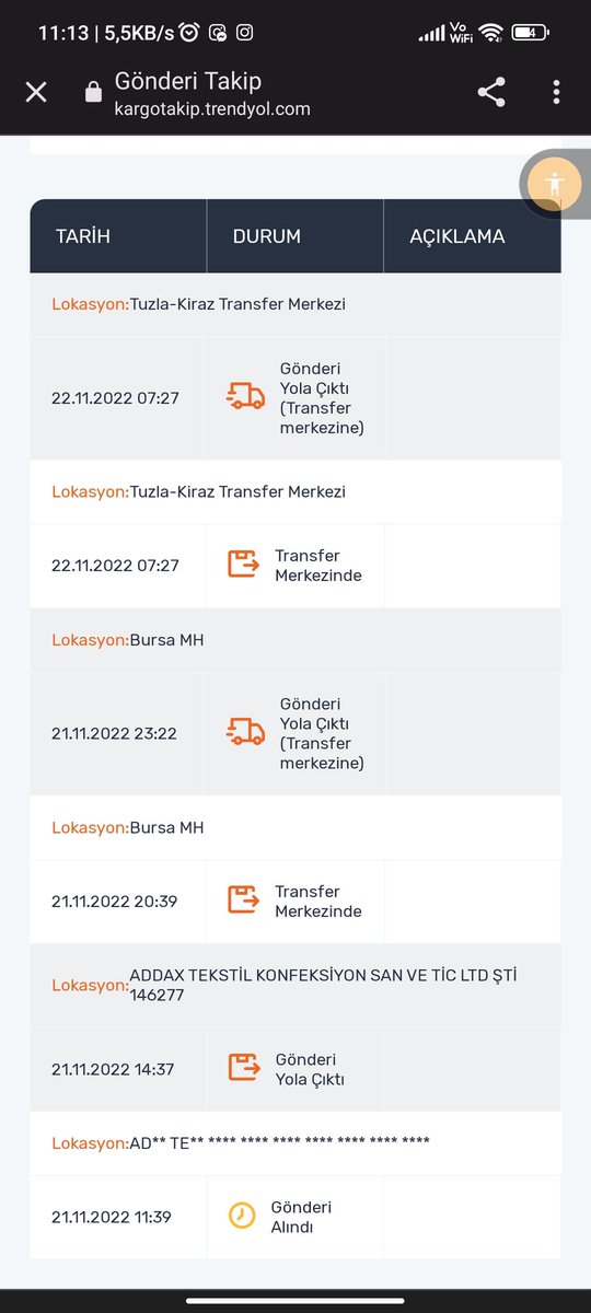 Ürünümün kargoya verildiği andan itibaren her saniye nerede diye bakan bir psikopatım mdkdldlsldldl