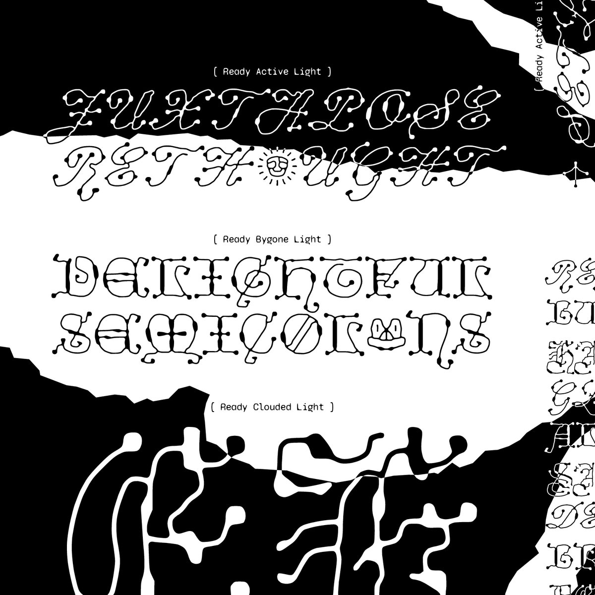 plain_form's tweet photo. Ready (Active, Bygone, Clouded), Light weight. A collection of display styles by @grifi_txt and @LucasDescroix.
→ https://t.co/xzzqKex7D6 https://t.co/4wSNlZebBk